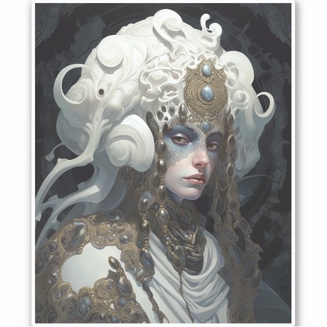 Beautiful Witch Demon Queen Fantasy Art (Front)