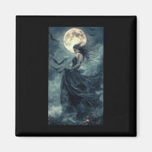 Beautiful Witch Gothic Fantasy Vampire Moonlight 1 Magnet