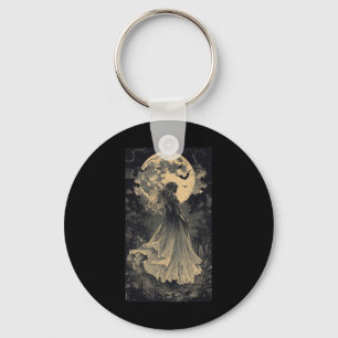 Beautiful Witch Gothic Fantasy Vampire Moonlight Key Ring