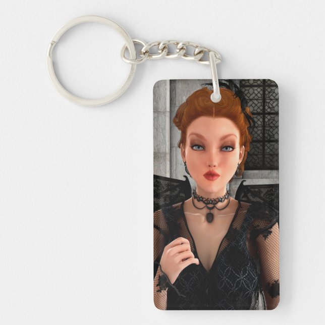 Beautiful Witch Key Ring (Front)