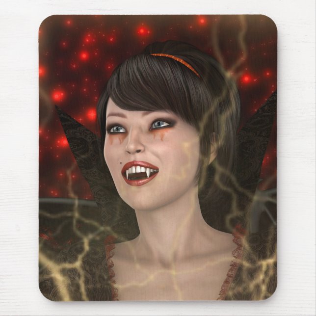 Beautiful Witch Mouse Mat (Front)