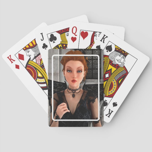 Beautiful Witch Playing Cards (Back)