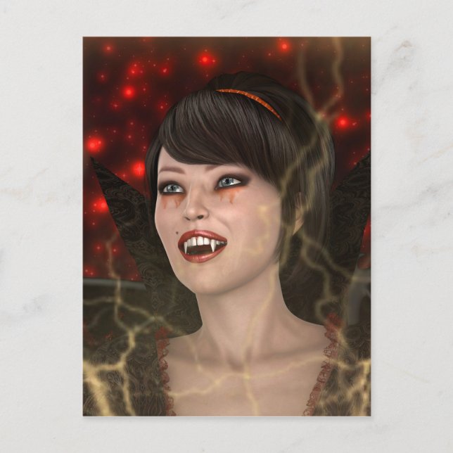 Beautiful Witch Postcard (Front)