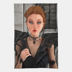 Beautiful Witch Tea Towel