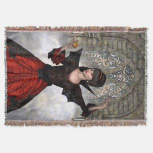 Beautiful Witch Throw Blanket