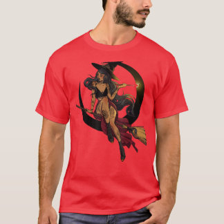 Beautiful Witch, Witch Art 156  T-Shirt
