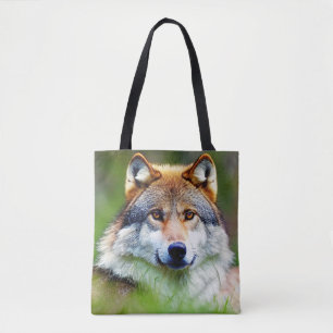 Beautiful Wolf head Painting  Tote Bag
