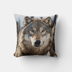 Beautiful Wolf Pillow! Cushion