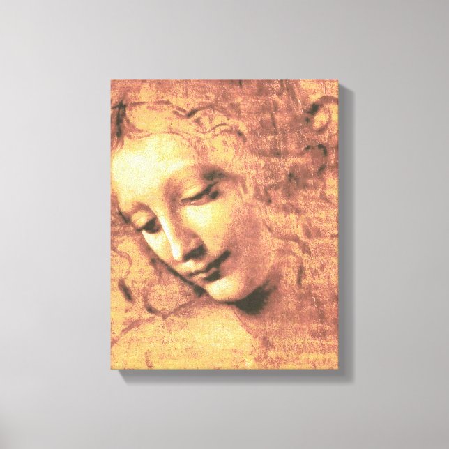 Beautiful Woman by Leonardo da Vinci Canvas Print (Front)