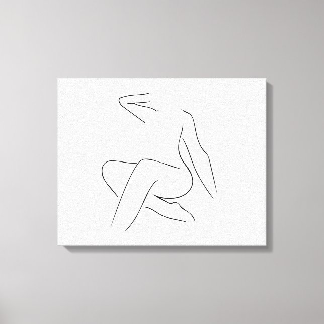 Beautiful woman  canvas print (Front)