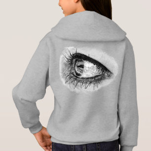 Beautiful woman eye in full mascara
