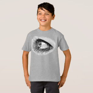 Beautiful woman eye in full mascara T-Shirt