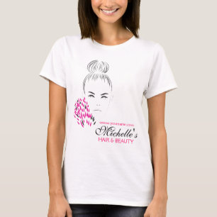 Beautiful woman fashion illustration branding T-Shirt