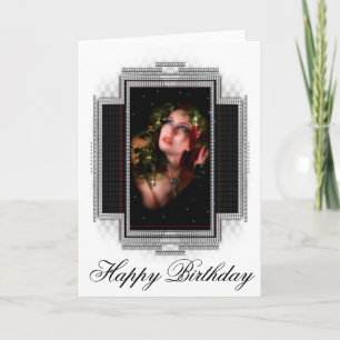Beautiful Woman Happy Birthday Greeting Card