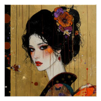 Beautiful Woman in Kimono