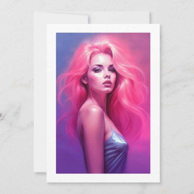 beautiful woman invitation (Front)