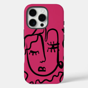 Beautiful Woman Line Art Tough iPhone / iPad case