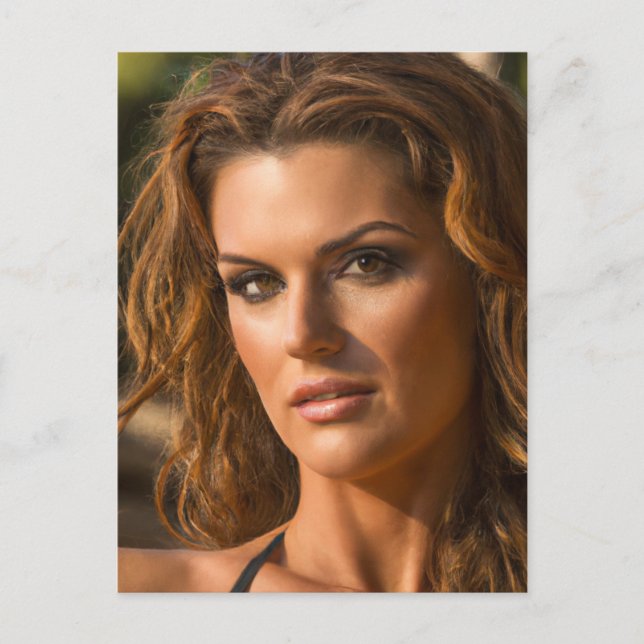 Beautiful Woman Postcard (Front)