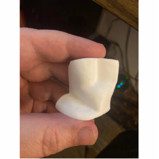 Beautiful woman standing photo sculpture