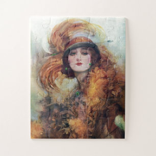 Beautiful Woman Vintage Portrait I jigsaw puzzle