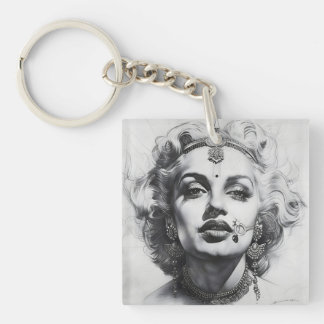 Beautiful women Acrylic Keychain
