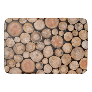 beautiful wood bath mat