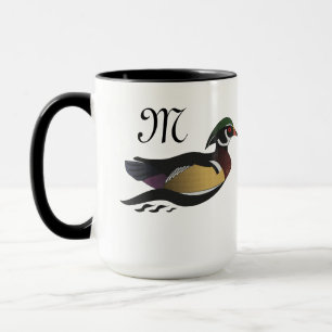 Beautiful Wood Duck Swimming Mug