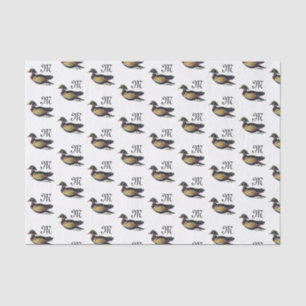 Beautiful Wood Duck Swimming Tissue Paper
