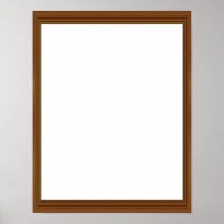 Beautiful Wood Frame Spectacular Amazing Blank Poster