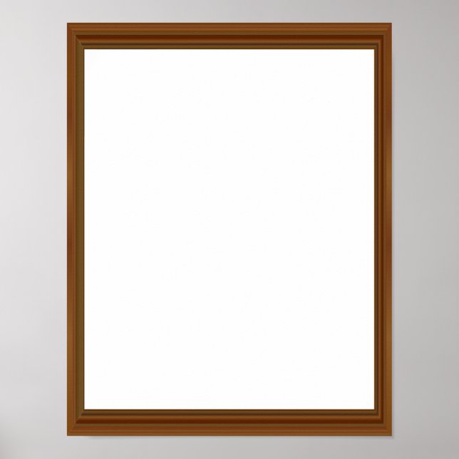Beautiful Wood Frame Spectacular Amazing Blank Poster (Front)