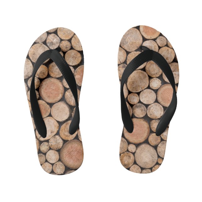 beautiful wood kid's flip flops (Footbed)