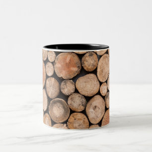 beautiful wood Two-Tone coffee mug