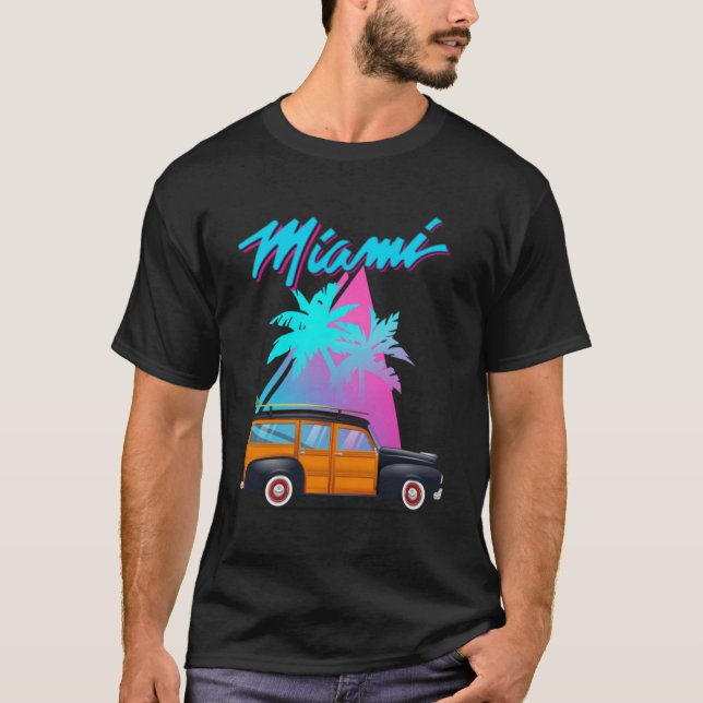 Beautiful woody surf wagon tee Great for Men and B (Front)