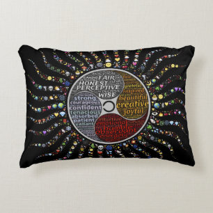 Beautiful words and mandala cushion