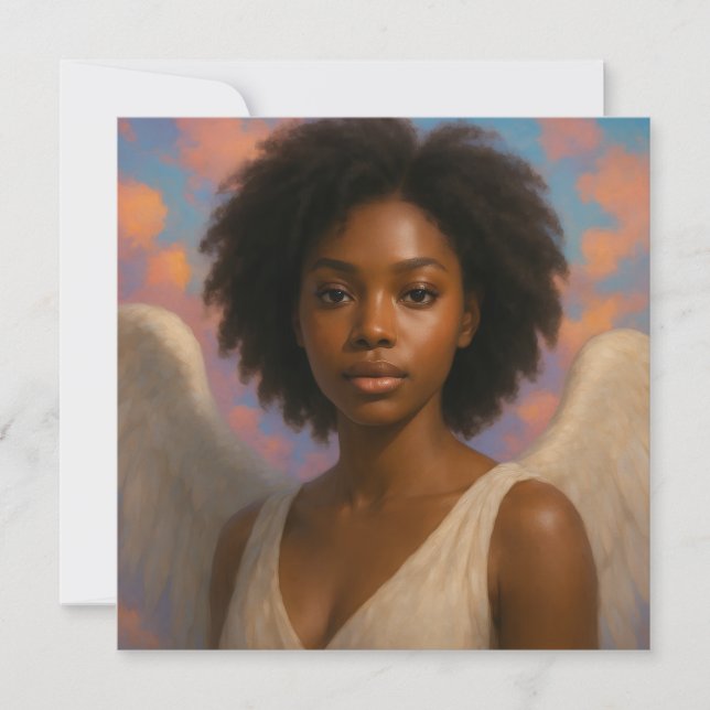 Beautiful Xmas angel card (Front)