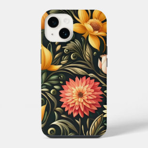 Beautiful Yellow and Pink Flowers in Bloom iPhone 14 Case