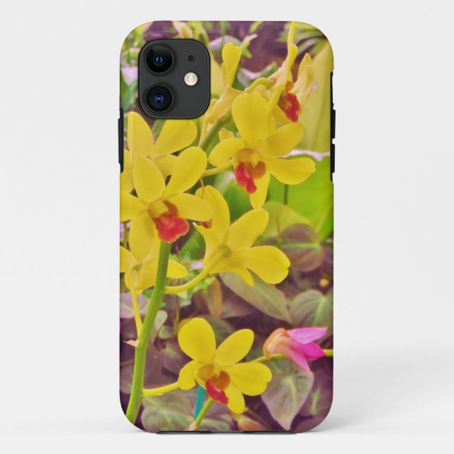 Beautiful Yellow autumn orchids Case-Mate iPhone Case (Back)