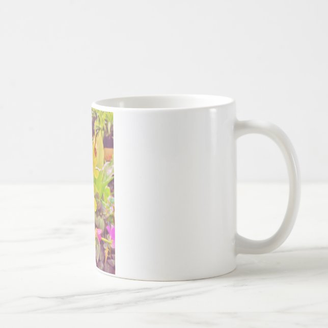 Beautiful Yellow autumn orchids Coffee Mug (Right)