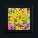 Beautiful Yellow autumn orchids Gift Box<br><div class="desc">Beautiful Yellow orchids lovely yellow orchid Blossom Flowers. Photo by Sandy Closs  Great for all seasons spring summer winter and fall. tropical, modern,  fall, flower,  flowers,  floral, spring,  orchid,  garden,  wedding,  weddings, </div>