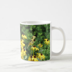 Beautiful Yellow Bird Coffee Cup