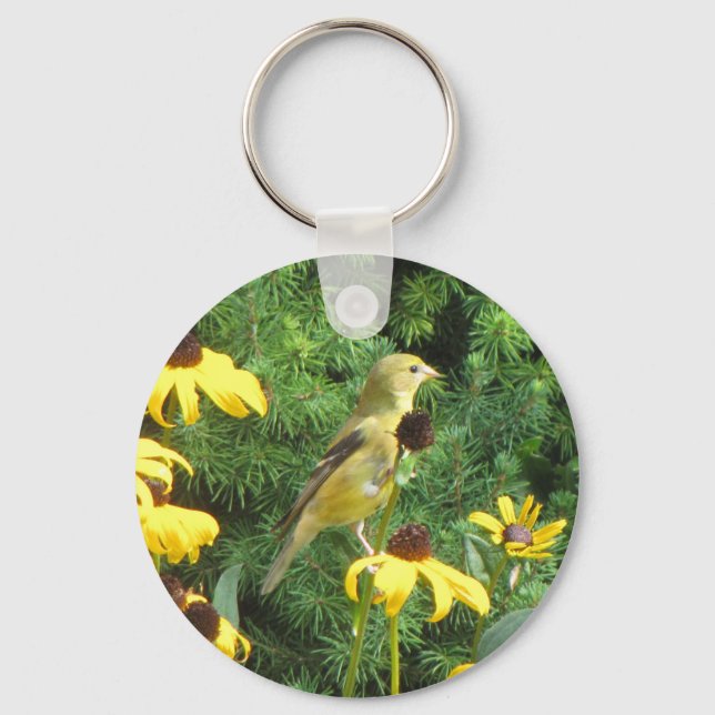Beautiful Yellow Bird Key Chain (Front)