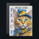 Beautiful Yellow Cat with Blue Eyes - ukraine<br><div class="desc">Beautiful Yellow Cat with Blue Eyes,  this design features a beautiful yellow cat with blue eyes. Ukraine - pray for peace.</div>