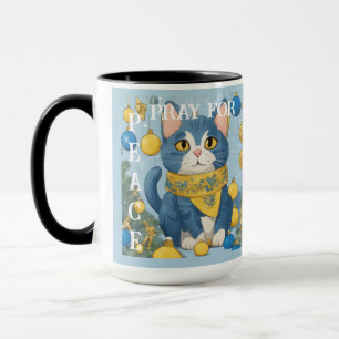 Beautiful Yellow Cat with Blue Eyes - ukraine Mug