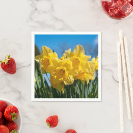 Beautiful Yellow Daffodils Napkin
