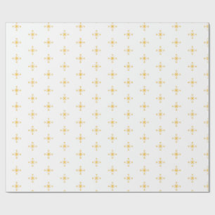 Beautiful yellow floral wrapping paper