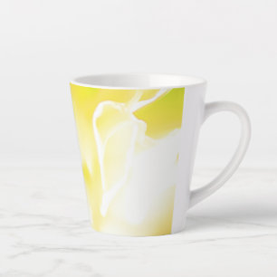 Beautiful Yellow Flower Print Latte Mug