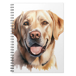 BEAUTIFUL YELLOW LABRADOR RETRIEVER DOG NOTEBOOK