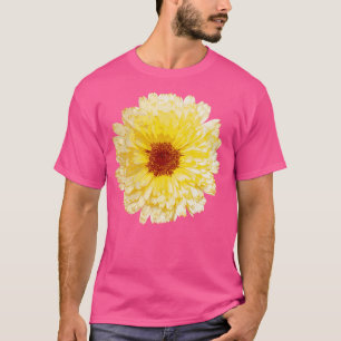 Beautiful Yellow Marigold Botanical Art T-Shirt