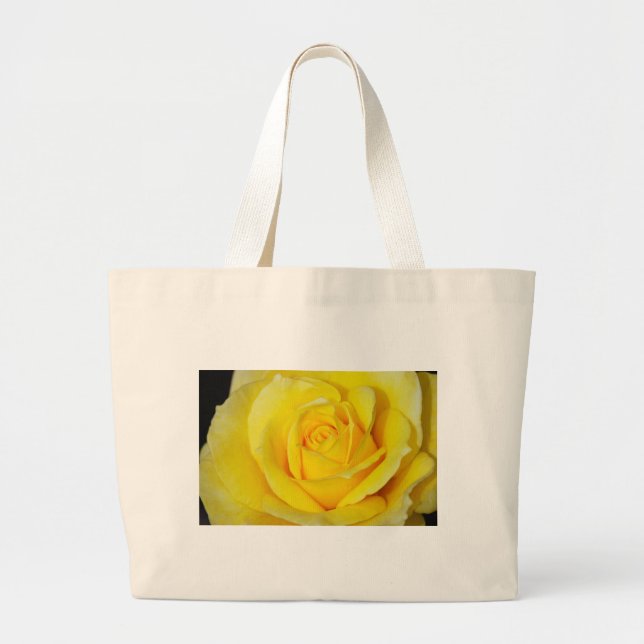 Beautiful yellow rose petals large tote bag (Front)