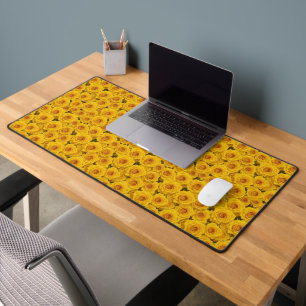 Beautiful Yellow Roses Desk Mat